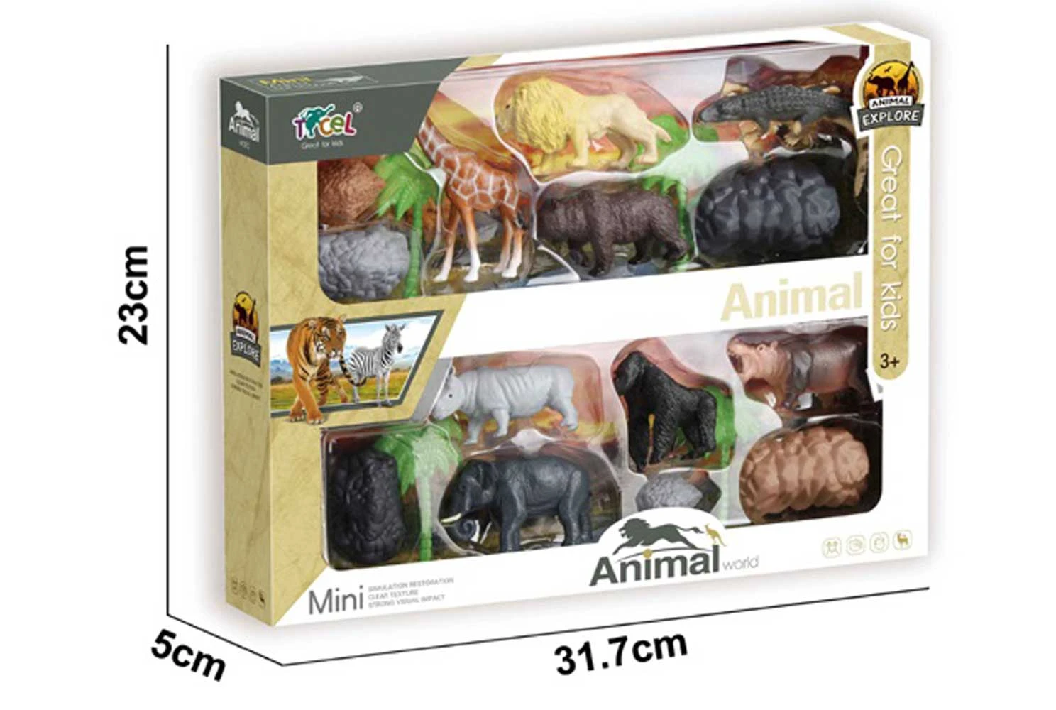 Set animale din cauciuc 8buc