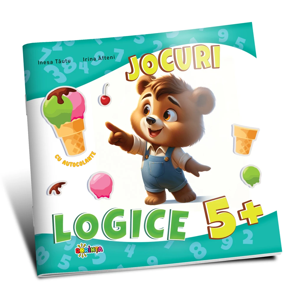 Jocuri logice 5+ (cu autocolante)
