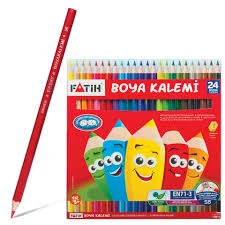 Creioane colorate set 24 culori Fatih
