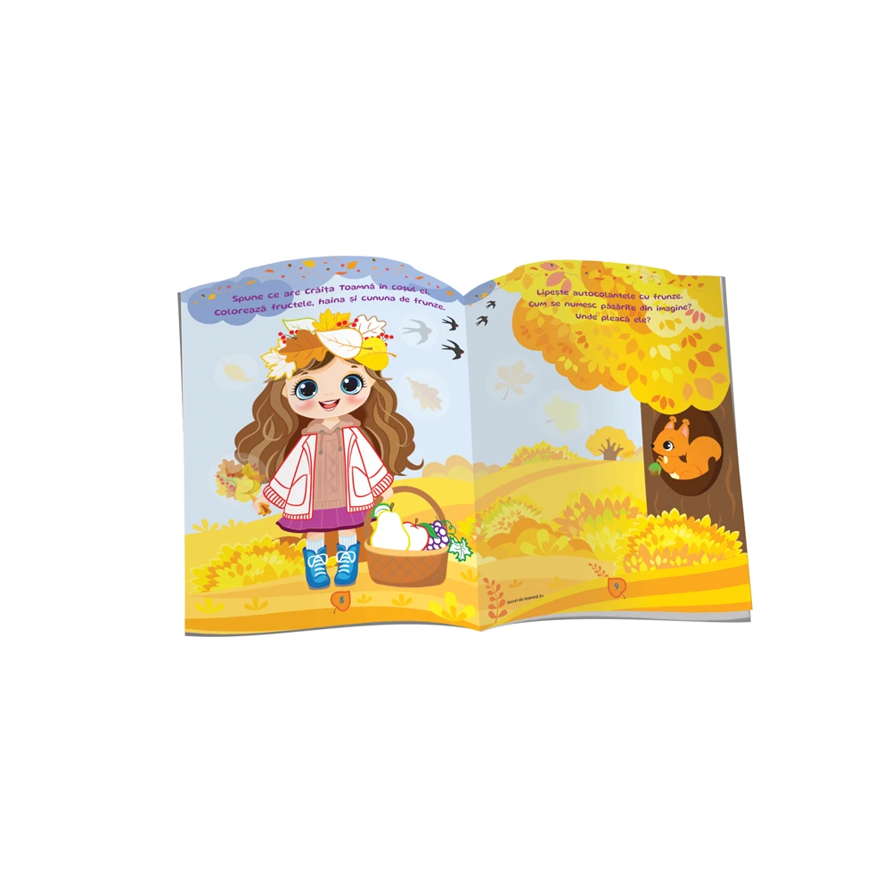 Jocuri de Toamna, cu autocolante (3+)