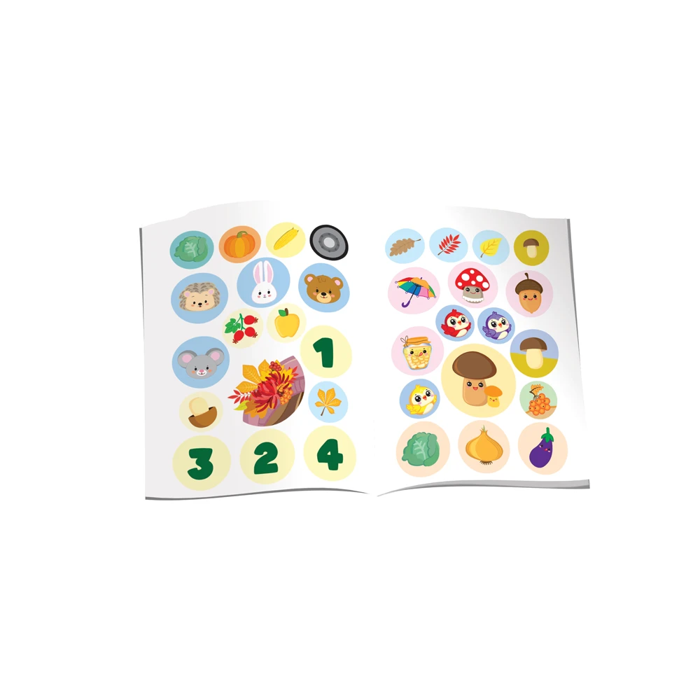 Jocuri de Toamna  cu autocolante 4+