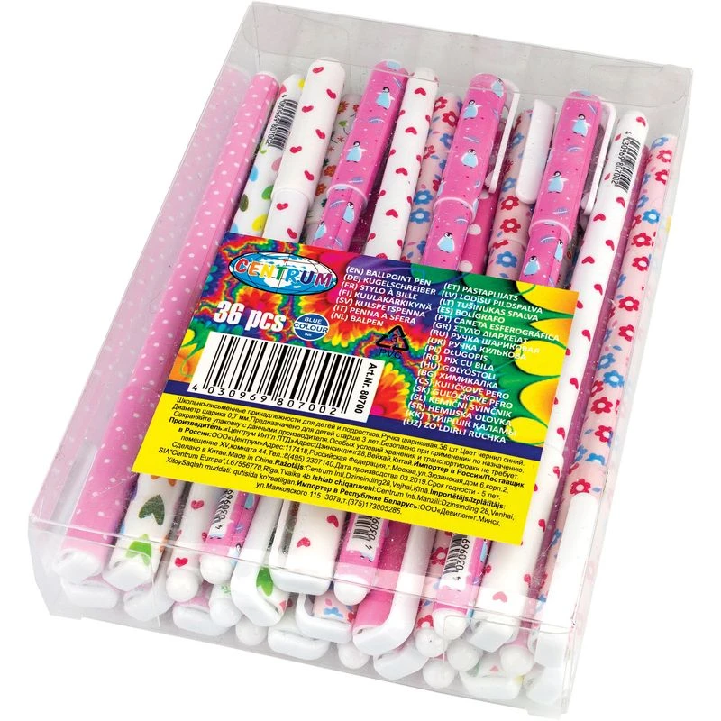 Pix cu bilă Asortted albastru 0.7mm