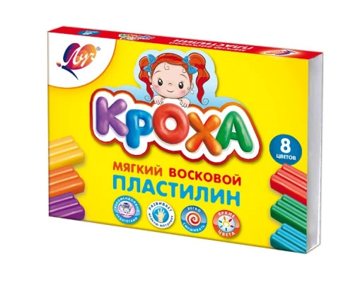 Plastilină 8 cul. Croha Luci