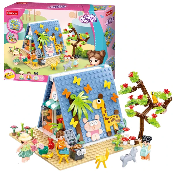 Set de construcție ”Tabără”, 341 elem.