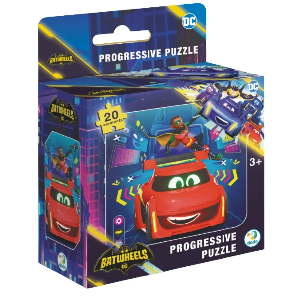 Puzzle «Batwheels: Pasărea Roșie Red», seria Progressive, 20 el.