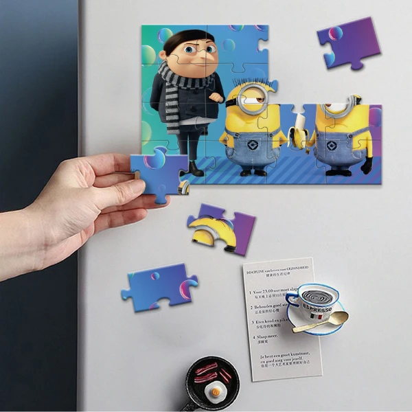 Puzzle magnetic «Copilaria lui Gru», seria Minions, 16 elem.