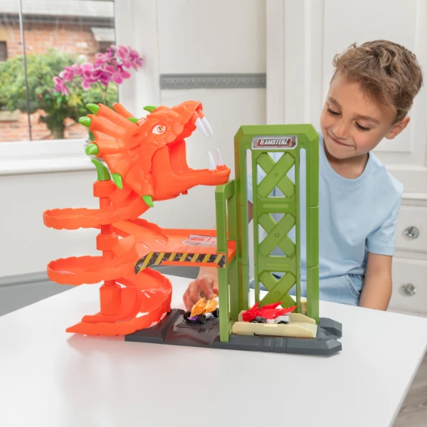 Set de joacă: «Cuibul șarpelui» cu 2 mașinuțe, Teamsterz