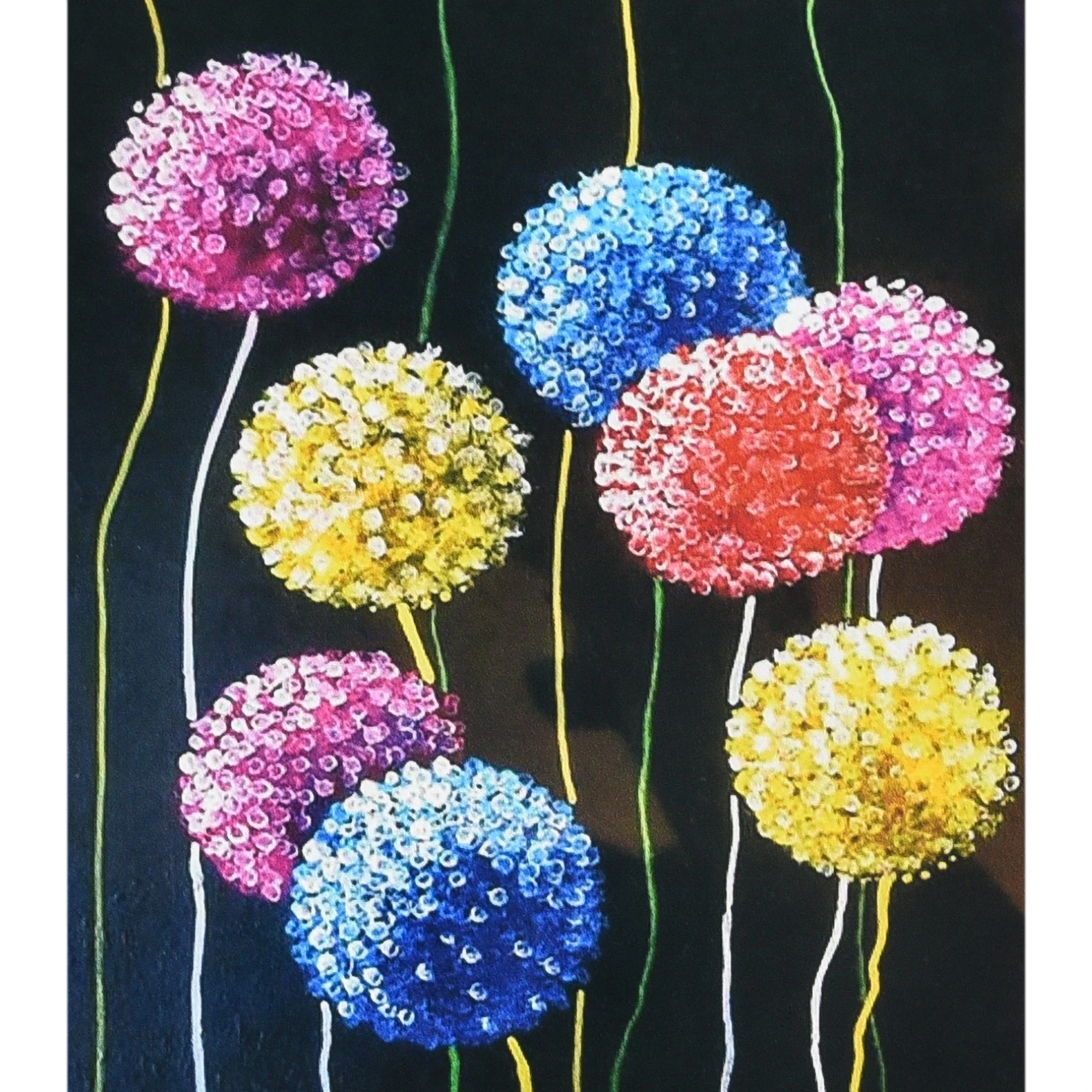 Mozaica cu Diamante 40x50 cm "Pufuleți colorați"