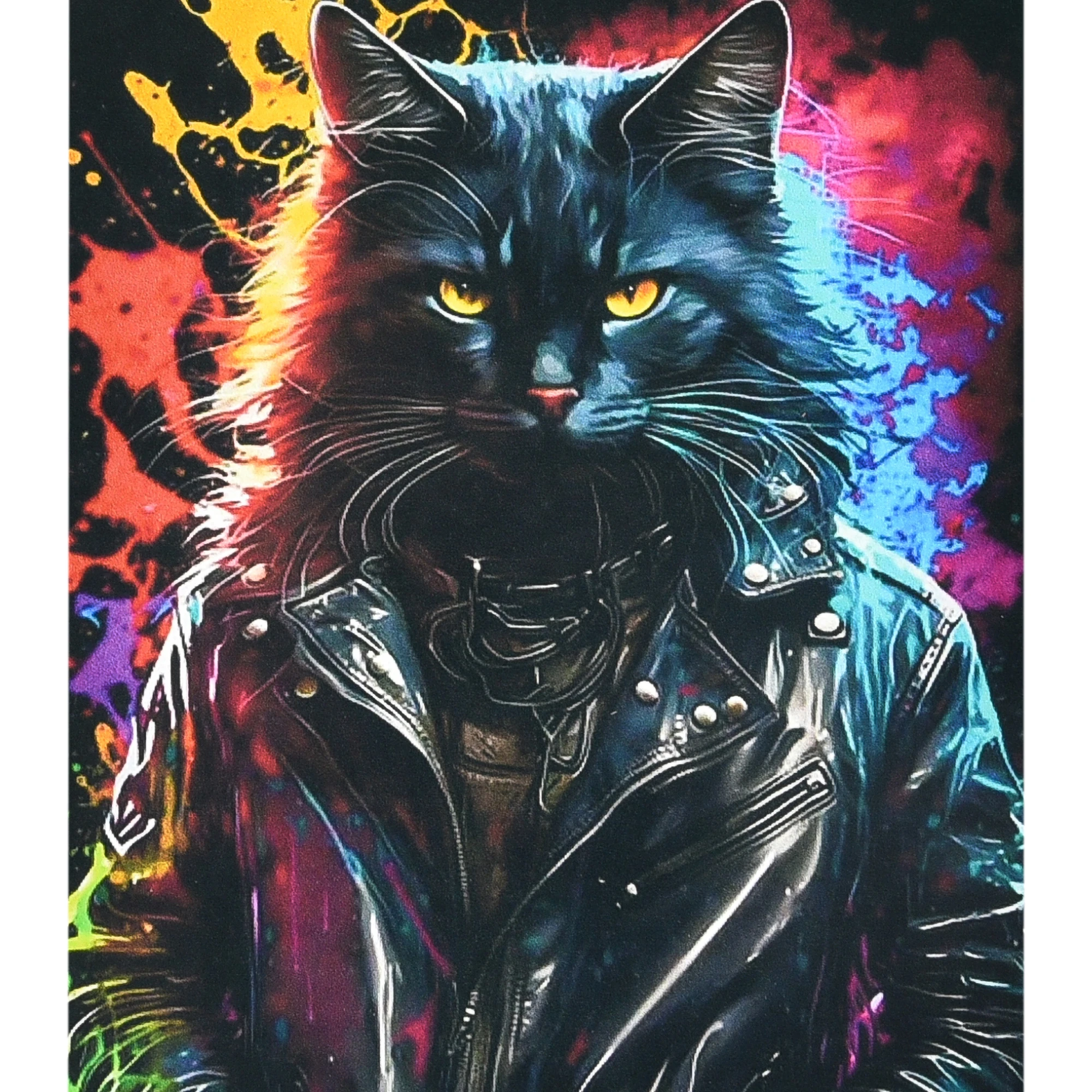 Mozaica cu Diamante 40x50 cm "Pisica brutală"