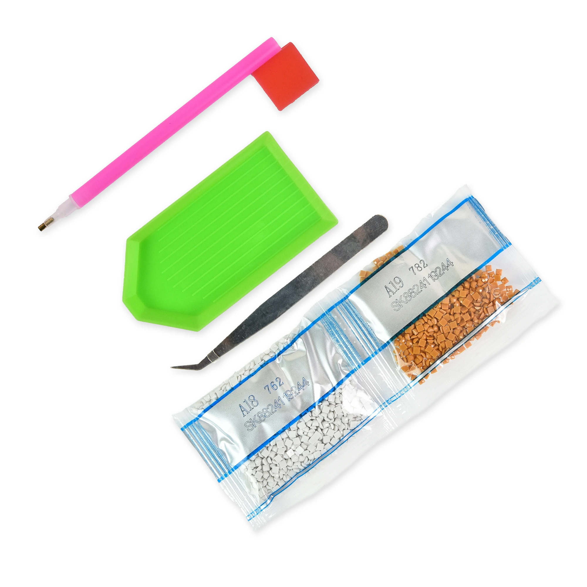 Mozaica cu Diamante 40x50 cm "Flamingo în flori"