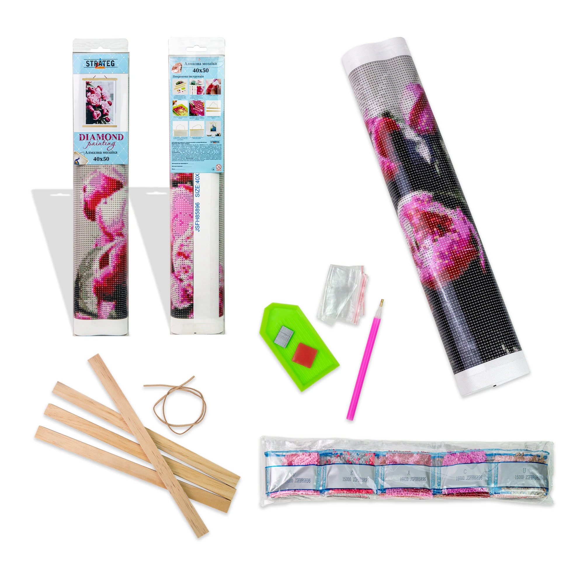 Mozaica cu Diamante 40x50 cm "Cafeaua în pat"