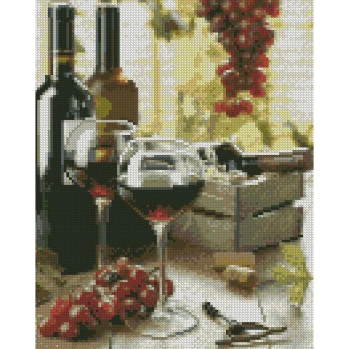 Mozaica cu Diamante 30x40 cm "Pahare de vin"