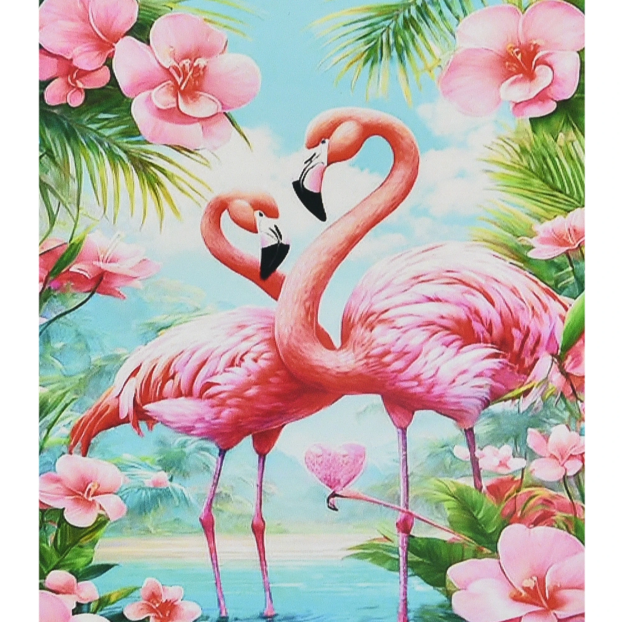 Mozaica cu Diamante 30x40 cm "Păsările flamingo"