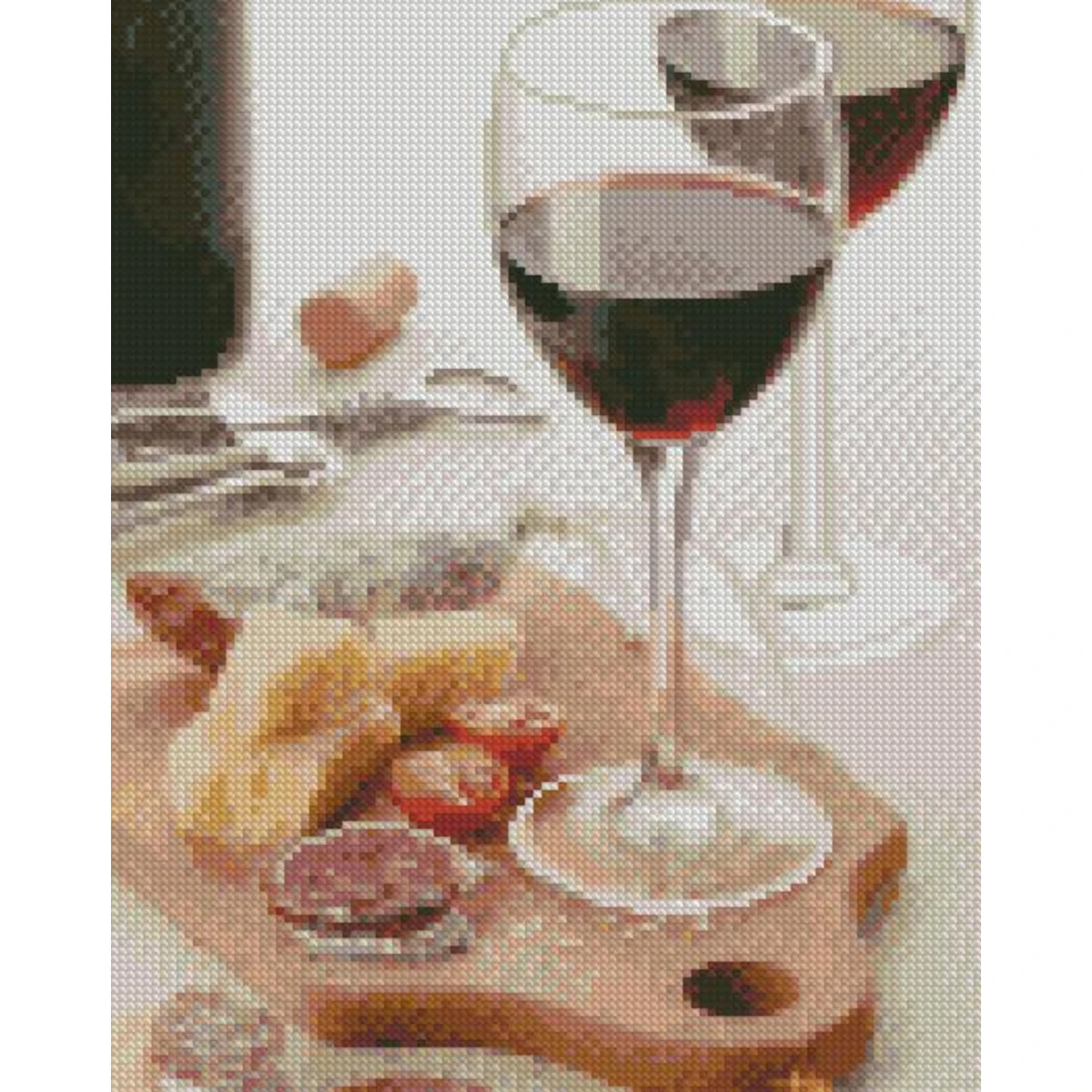 Mozaica cu Diamante 30x40 cm "Pahare cu iubire"