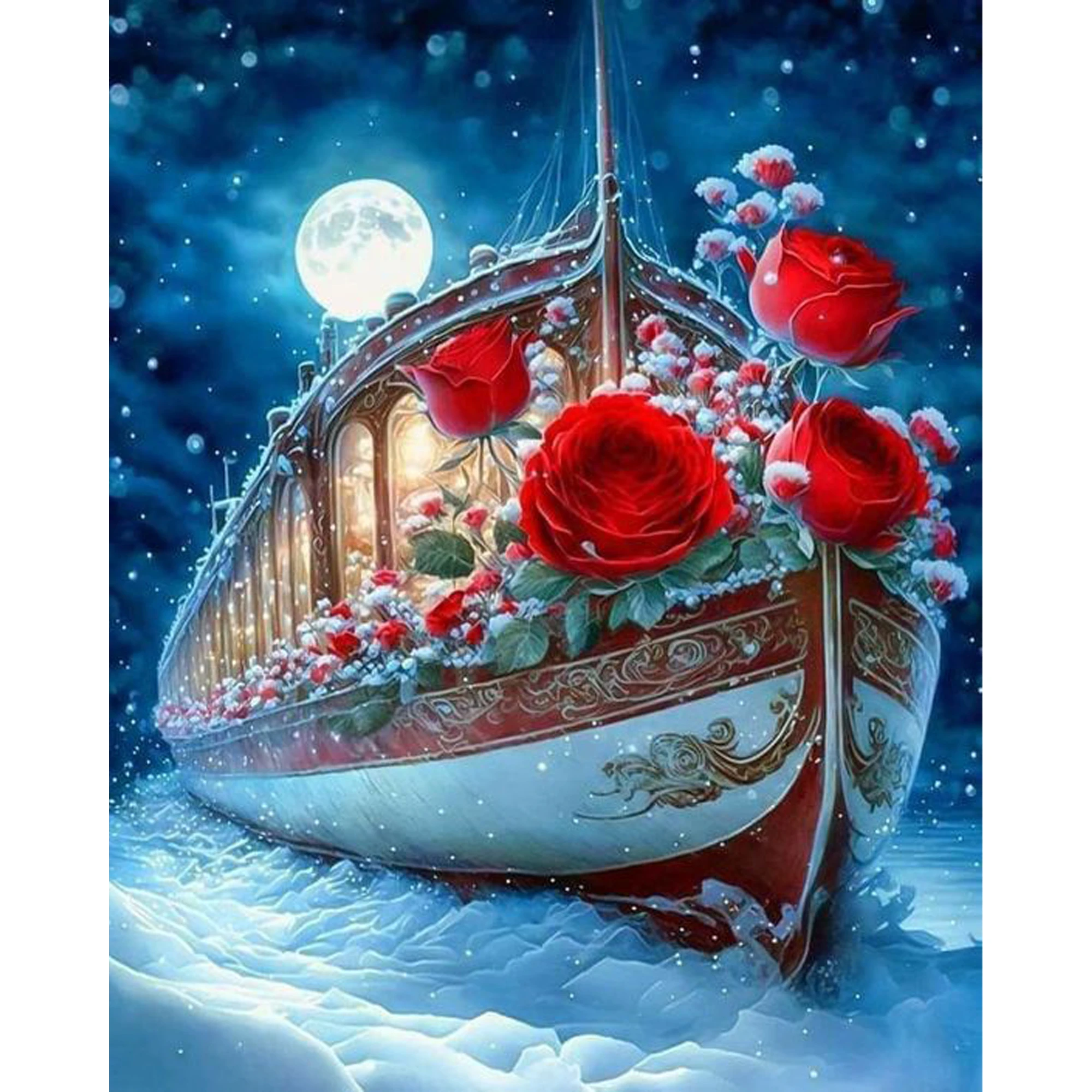 Mozaica cu Diamante 30x40 cm " O călătorie romantică"