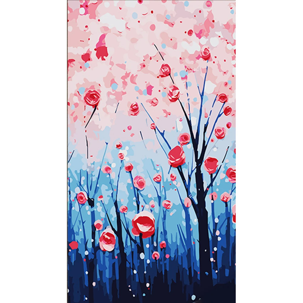 Tablou pe numere 50x25 cm "Padure"