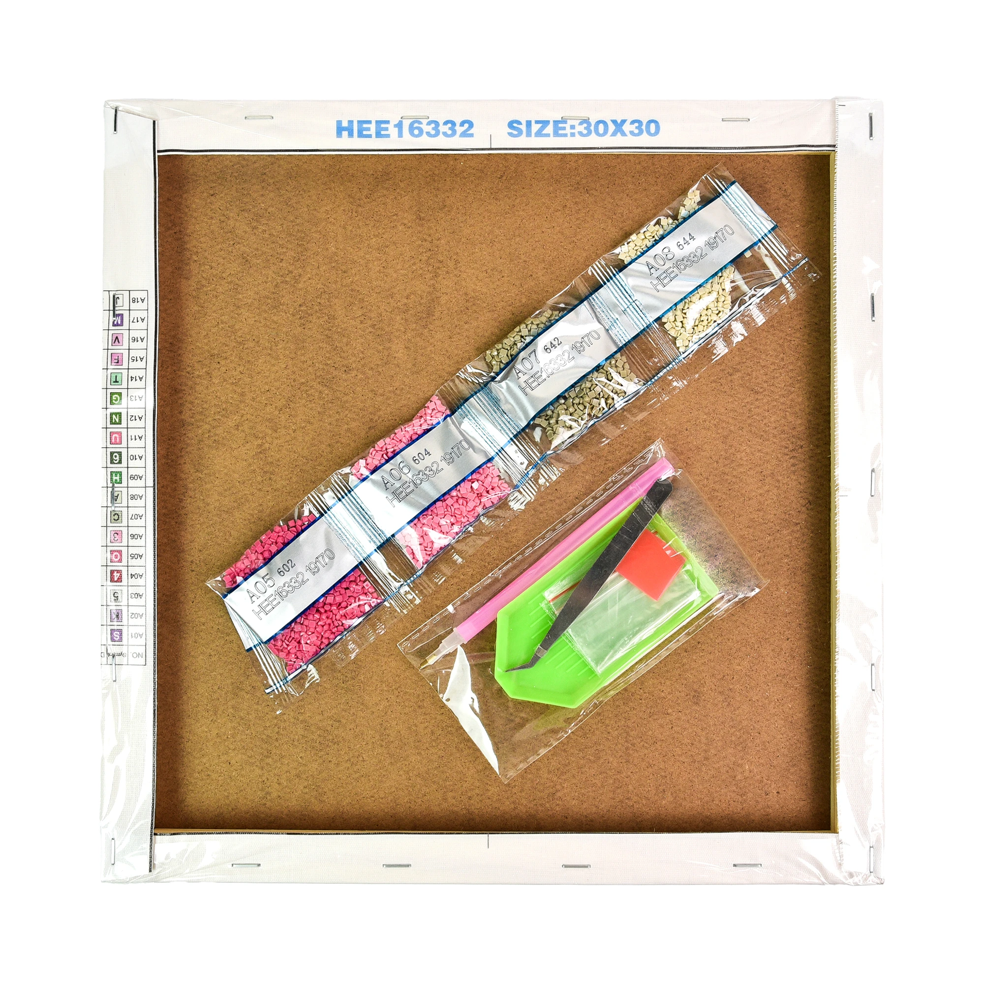 Mozaica cu Diamante 30x30 cm "Lilii în liniștea albastră"