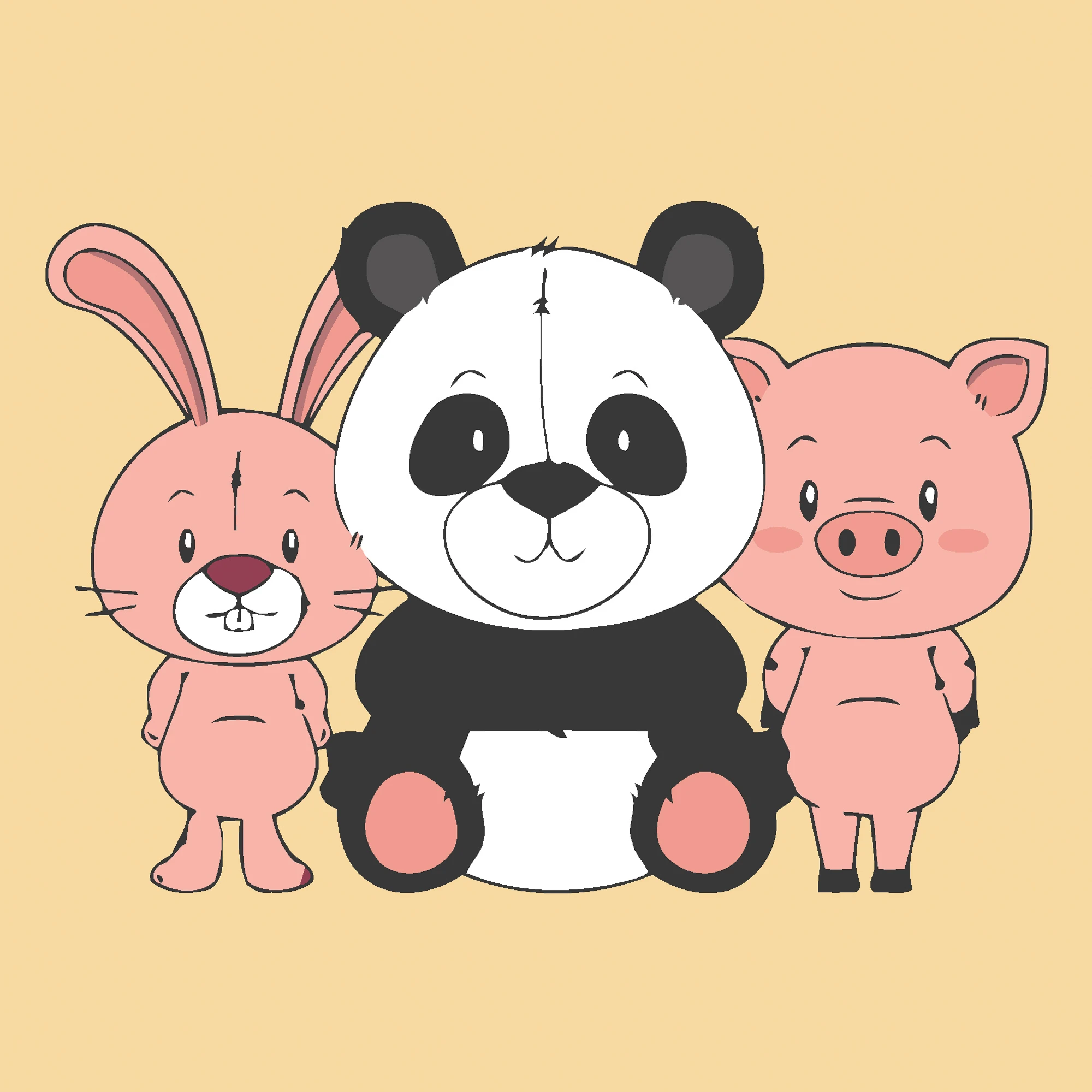 Tablou pe numere 20x20 cm "Unire neașteptață"