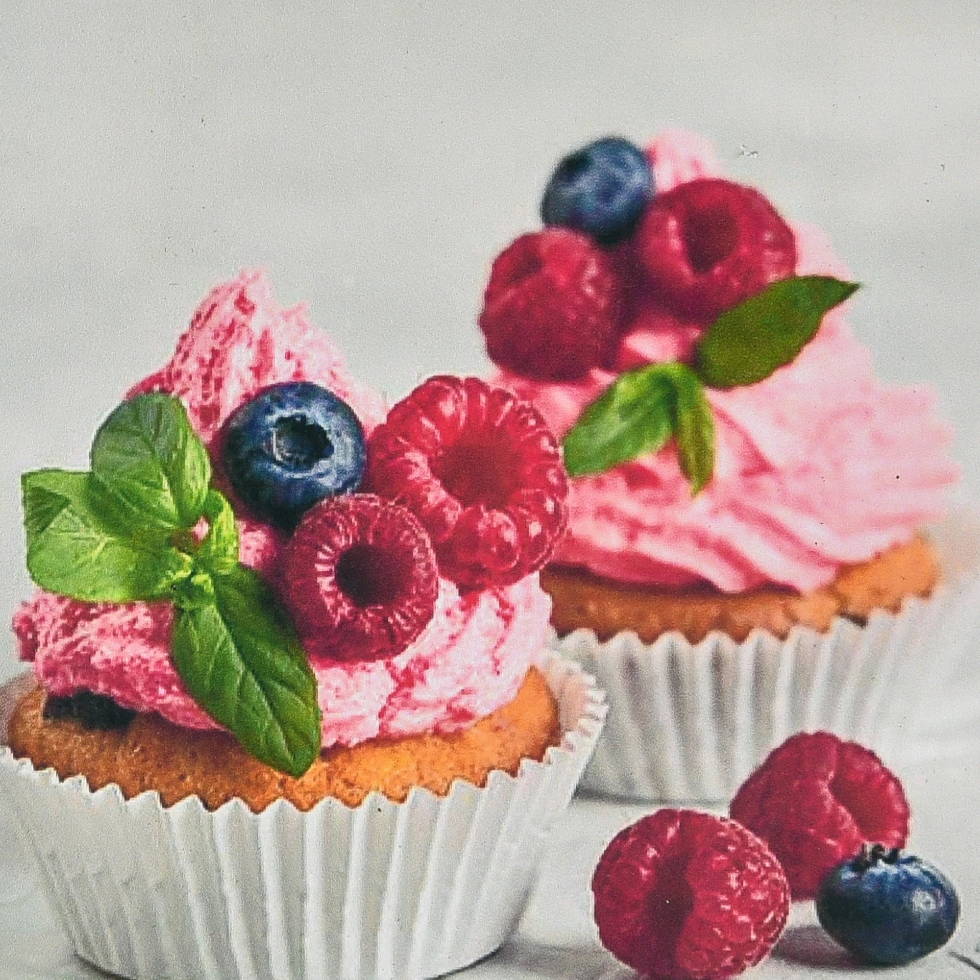 Mozaica cu Diamante 30x30 cm "Brioșe cu fructe"