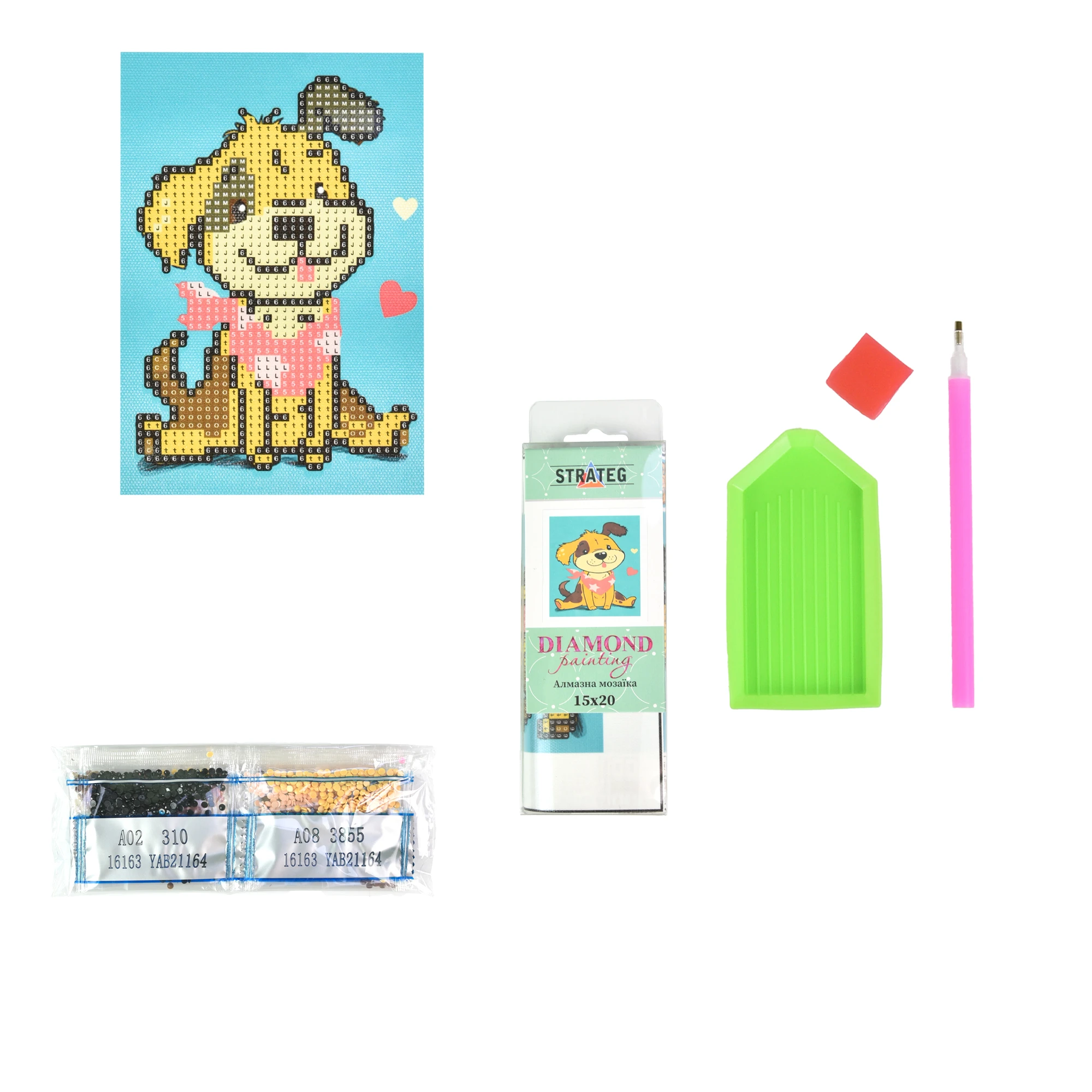 Mozaica cu Diamante 10x15 cm "Prietenul din desene animate"