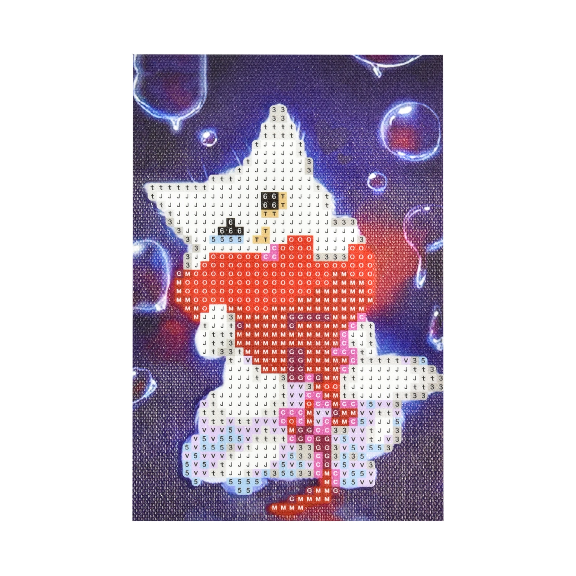 Mozaica cu Diamante 10x15 cm "Pisicuța cu inimioară"