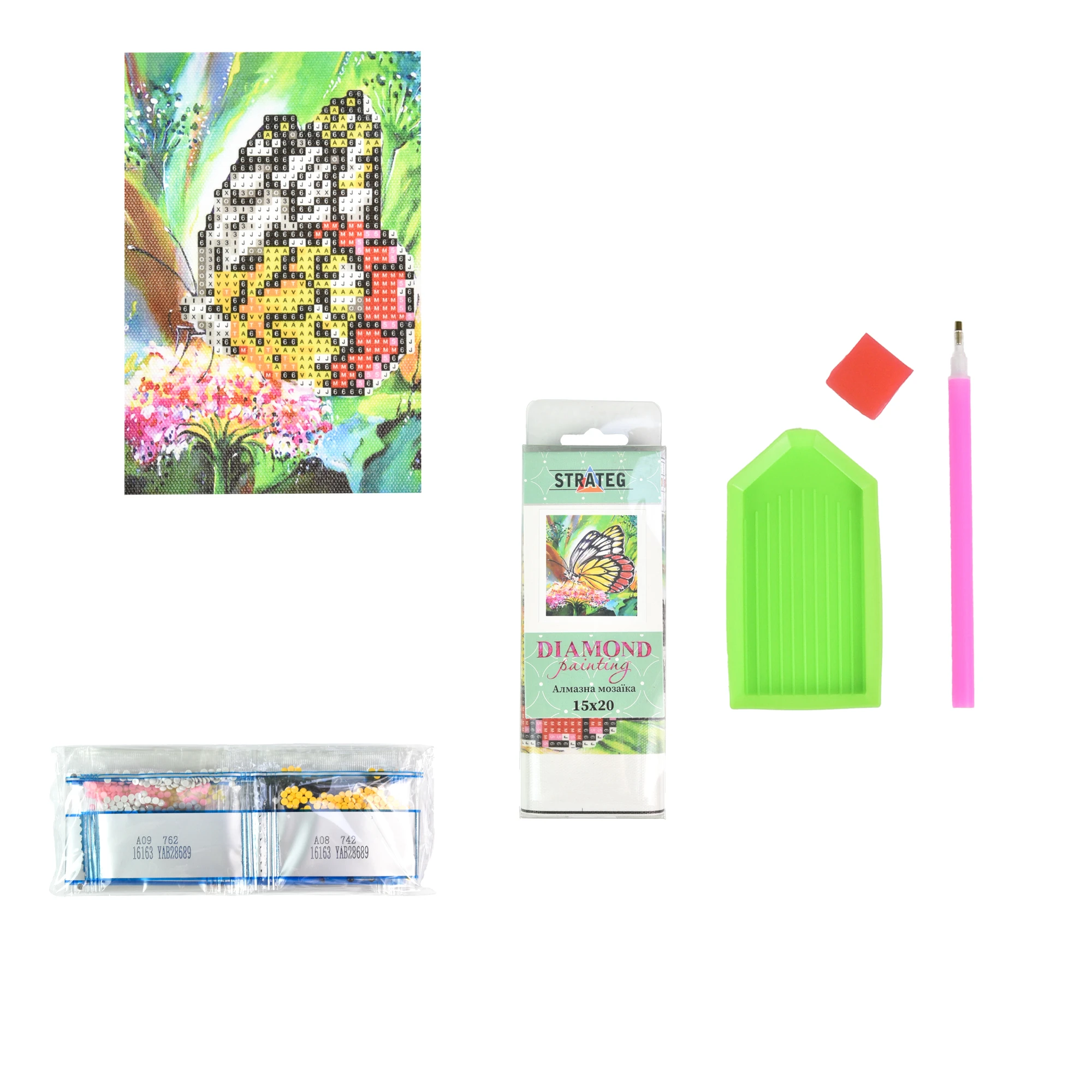 Mozaica cu Diamante 10x15 cm "Fluture"