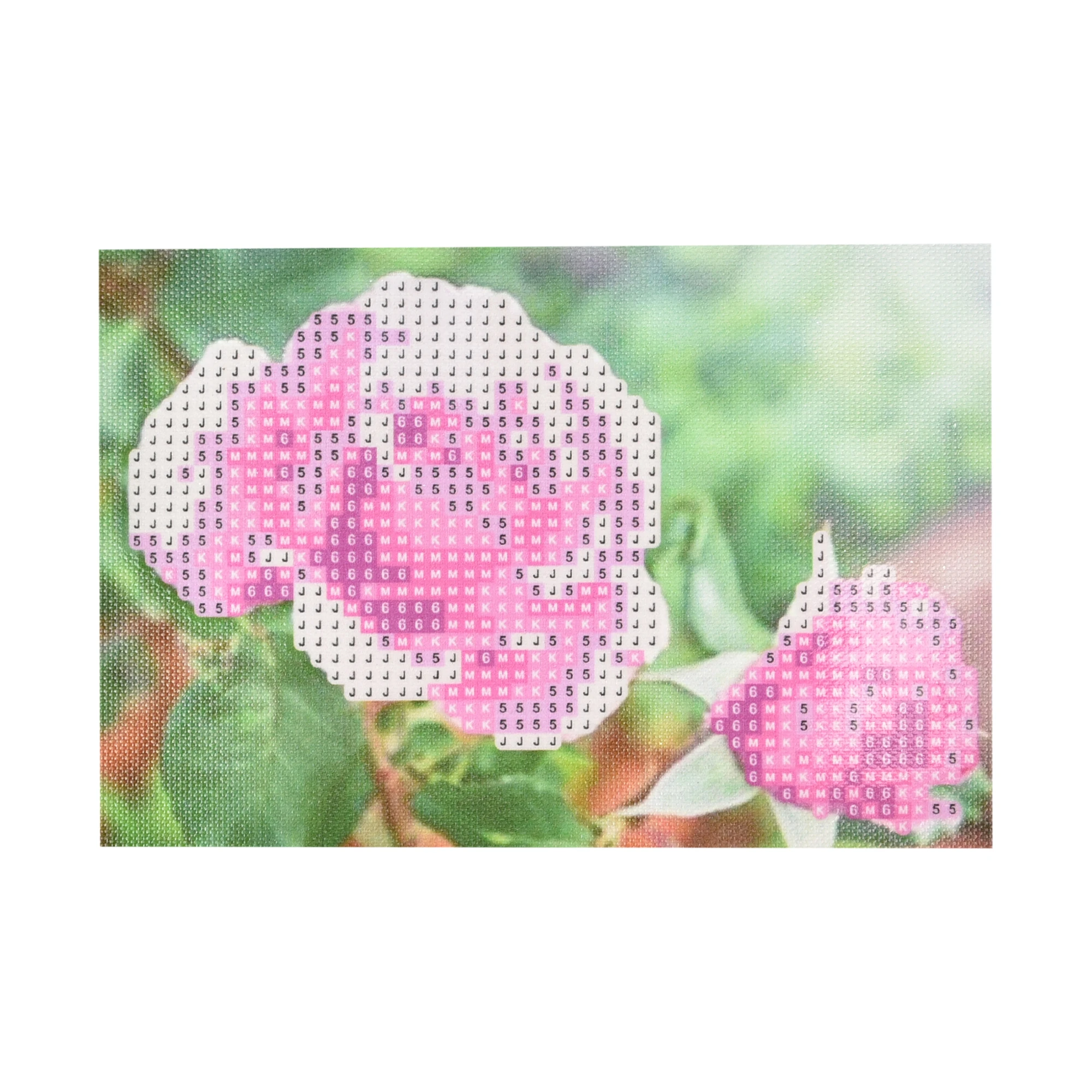 Mozaica cu Diamante 10x15 cm "Delicatețea trandafirilor roz"