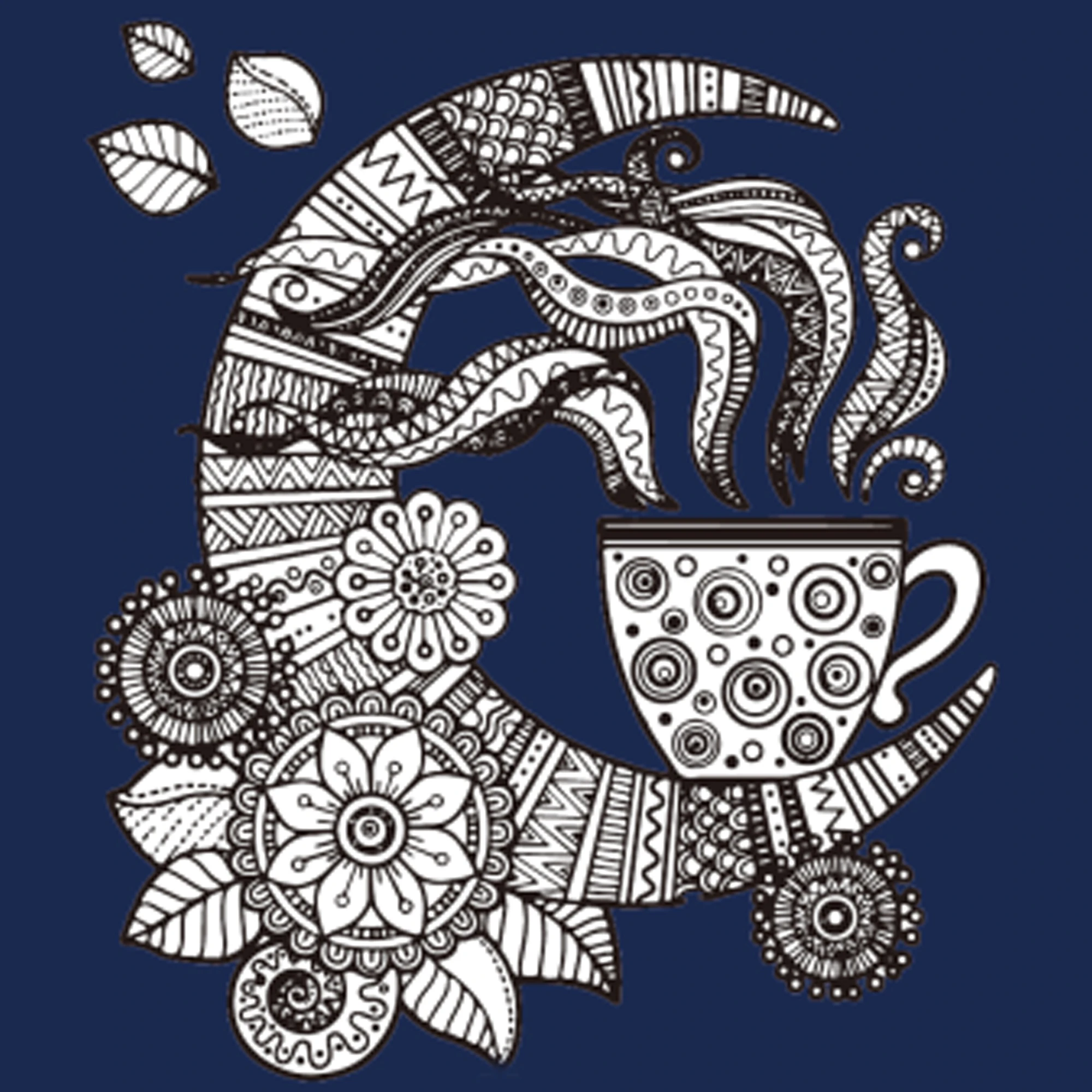 Set de desen Antistress 30x30 cm ""Bautură liniștitoare"