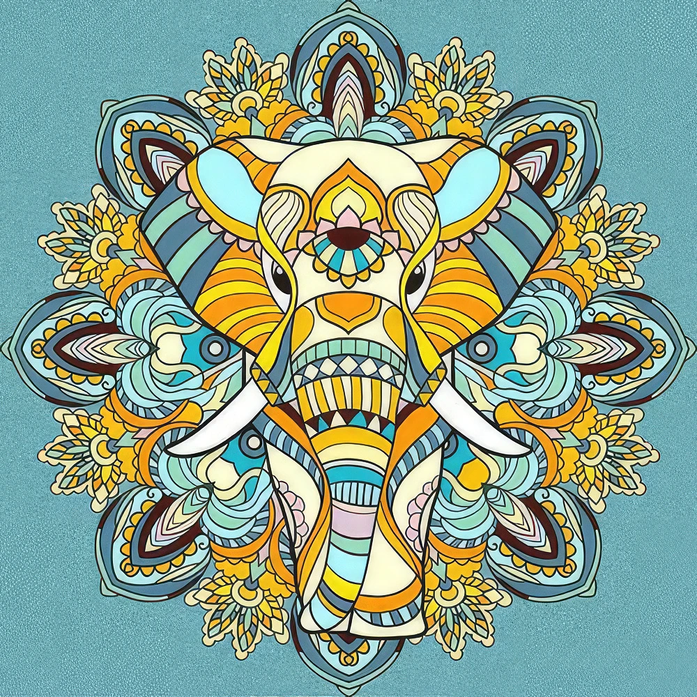 Set de desen Antistress 30x30 cm "Asia misterioasă"