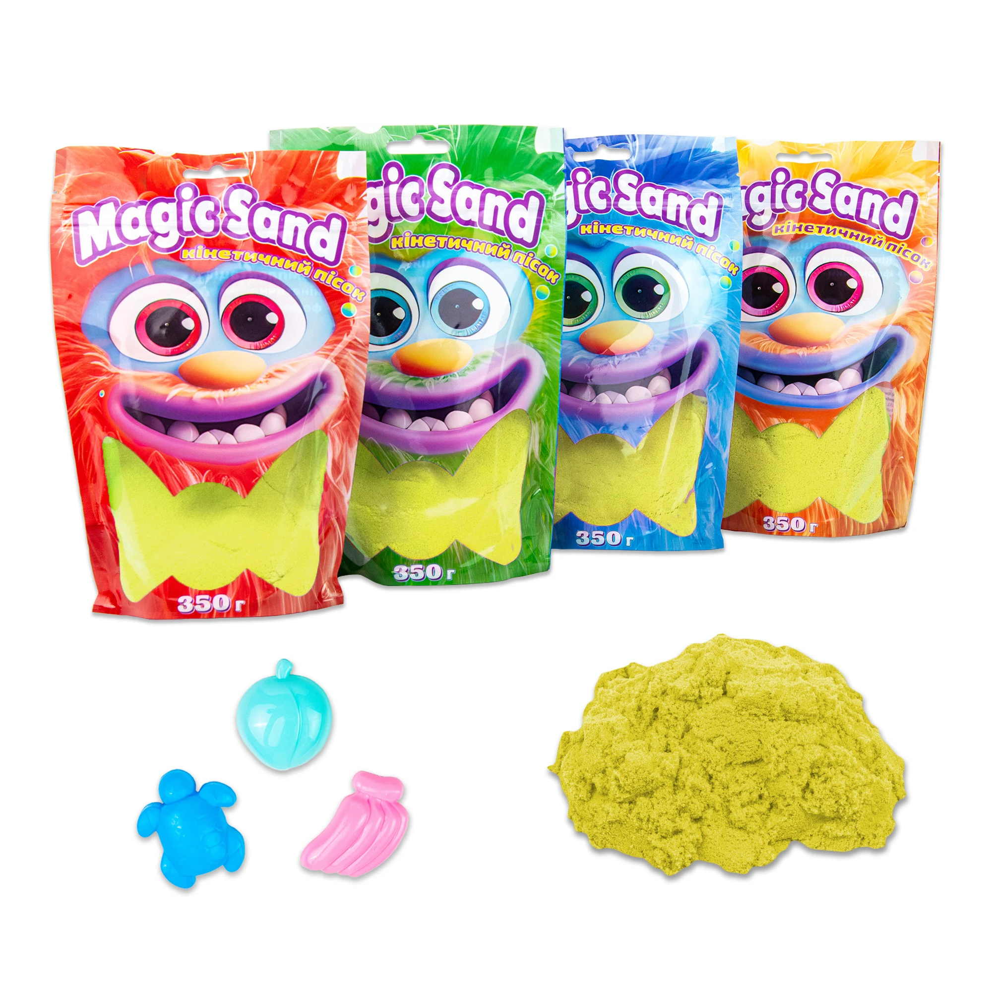 Nisip cinetic Magic sand galben, 0,350 kg