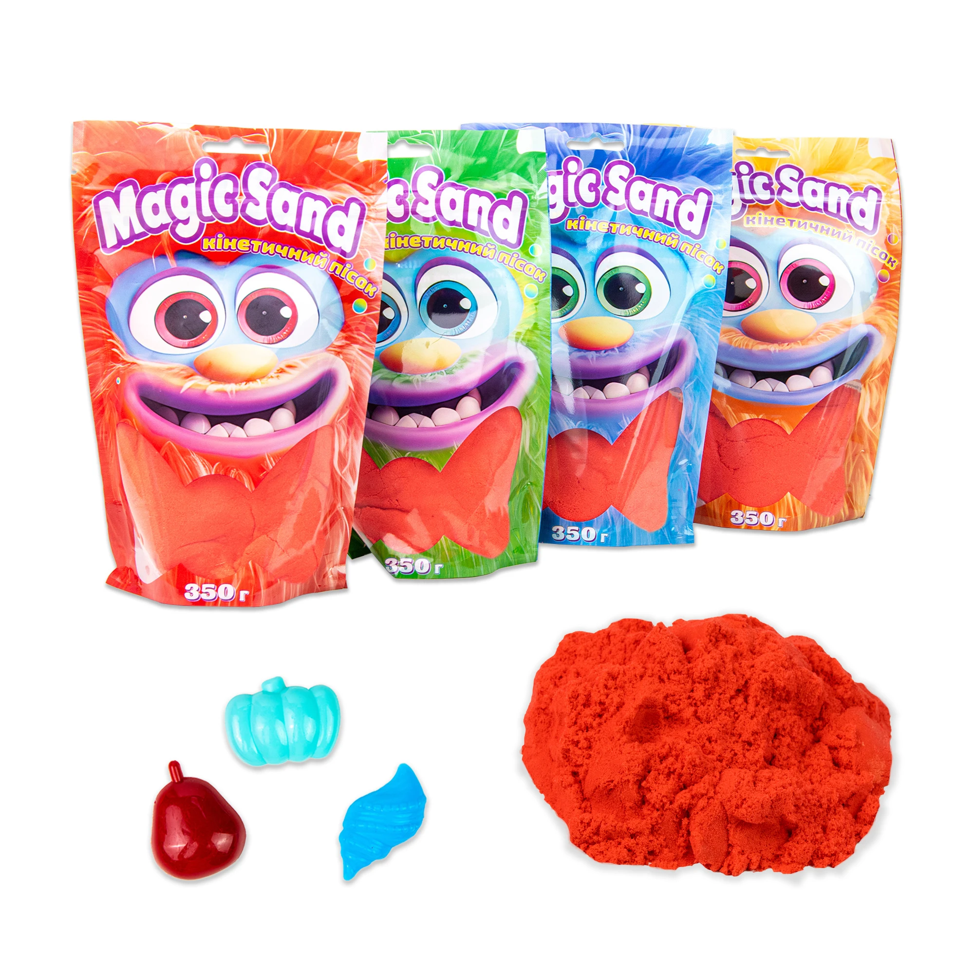 Nisip cinetic Magic sand rosu, 0,350 kg