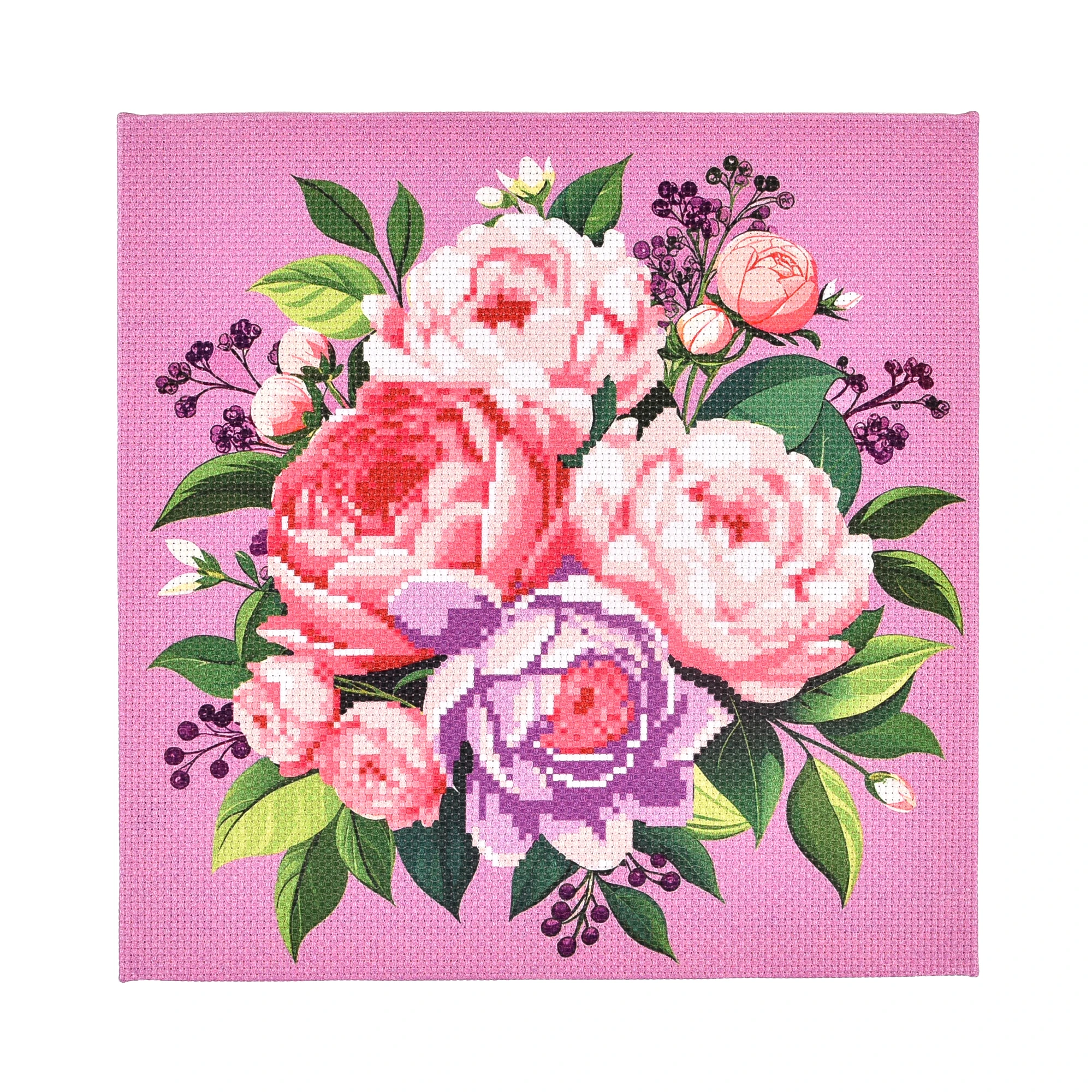 Broderie 30x30 cm "Buchet de flori"