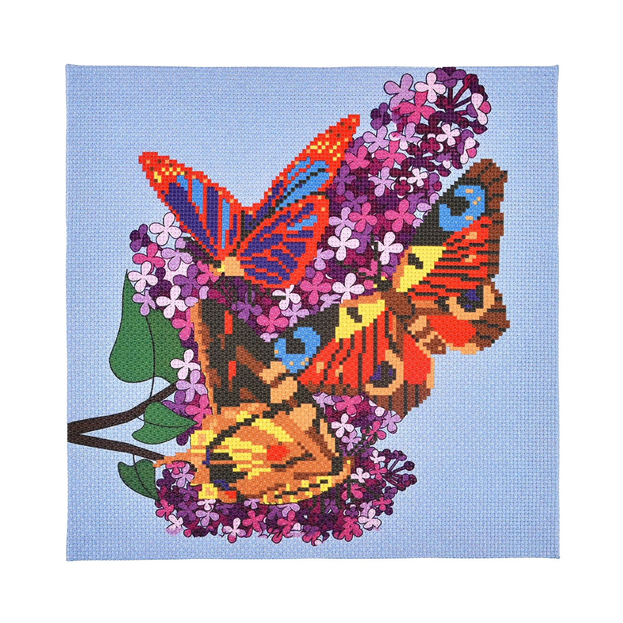 Broderie 30x30 cm "Dansul fluturilor"