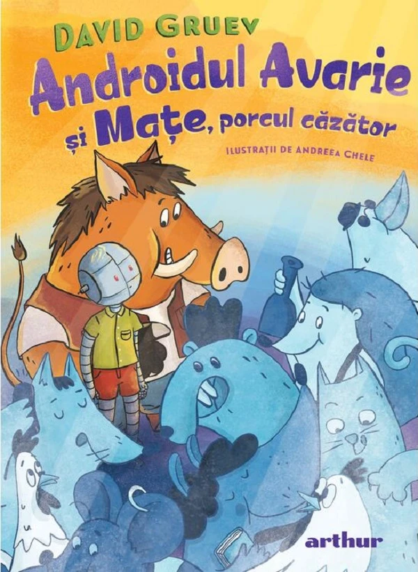 Androidul avarie si Mate, porcul cazator