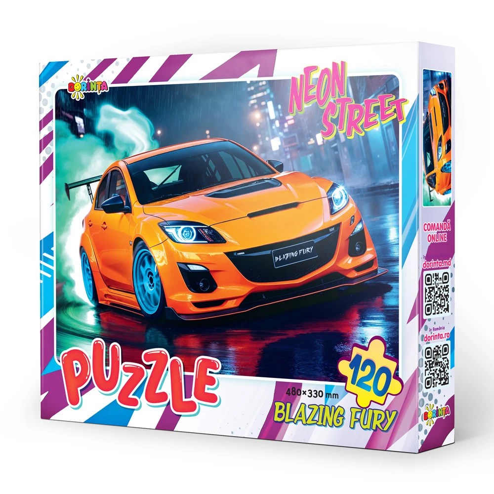 Puzzle 120 Neon Street. Blazing Fury