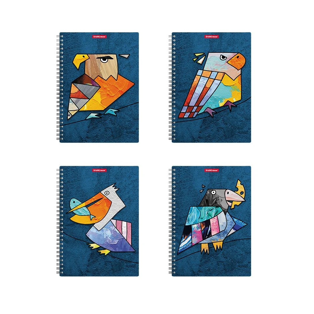 Carnet cu spiră Birds А5, 80 foi, mate