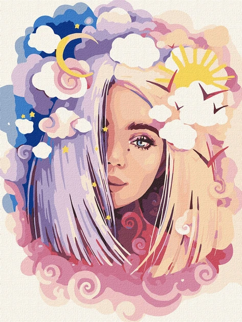 Tablouri pe numere Ideyka "Zi si noapte" 30x40cm