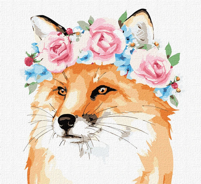 Tablouri pe numere Ideyka "Vulpea magica" 30x30 cm