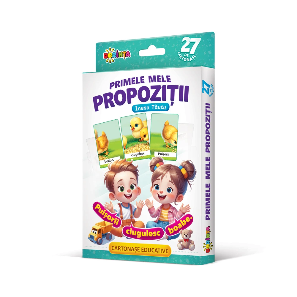 27 de cartonașe educative. Primele mele propoziții