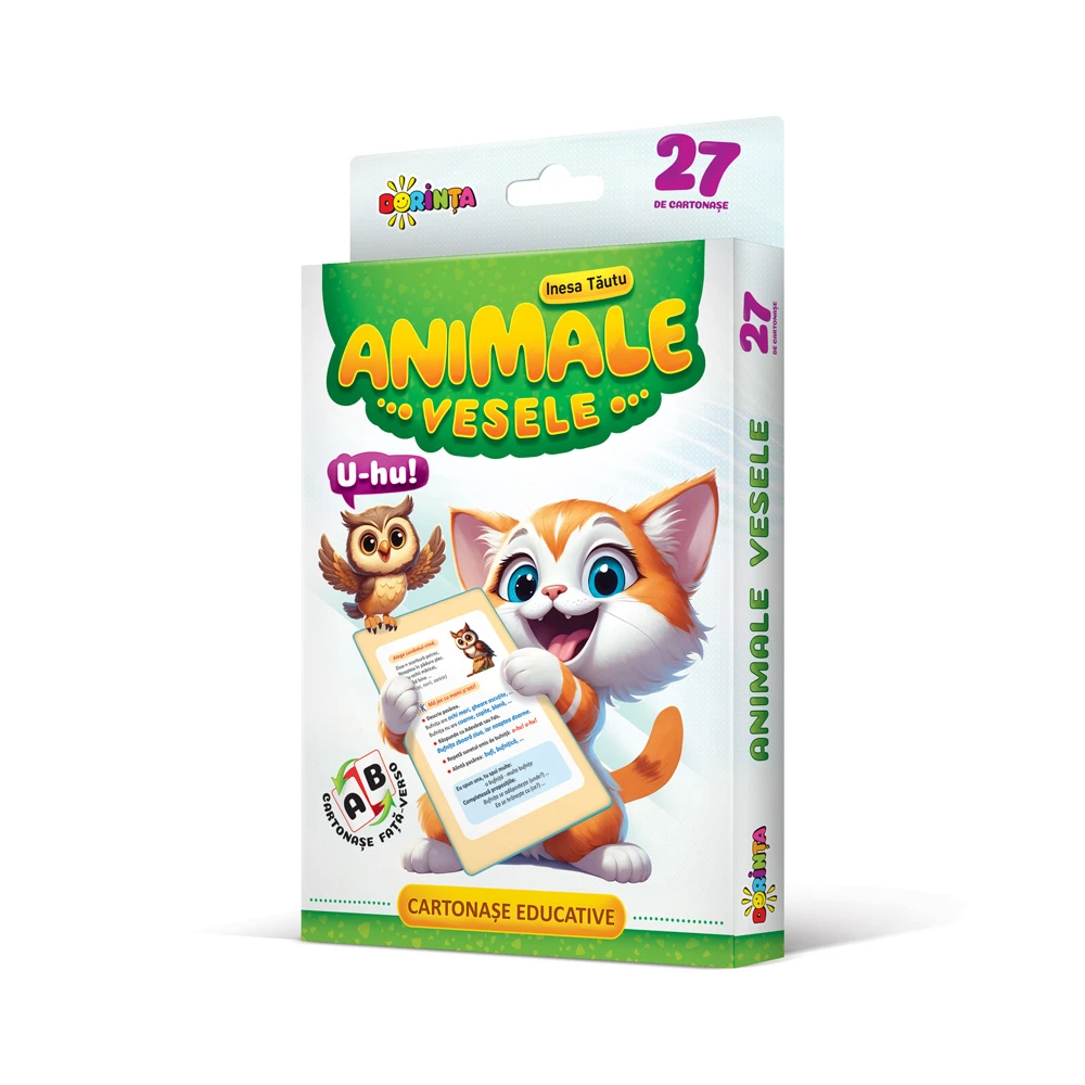 27 de cartonașe. Animale vesele