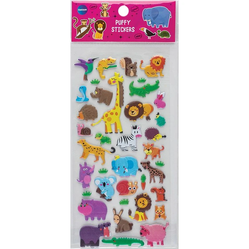 Abtibilduri decorative ZOO Puffy 190x100mm