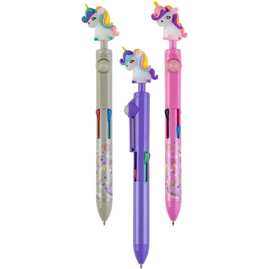 Pix cu accesoriu "UNICORN" 4 culori 0.7mm