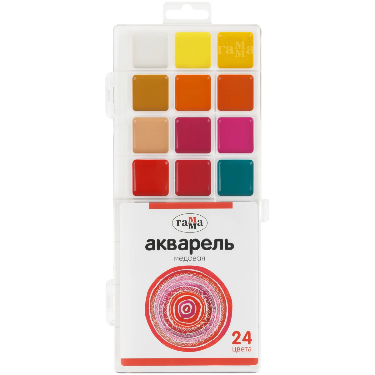 Acuareă 24 cul.cu Miere GAMMA