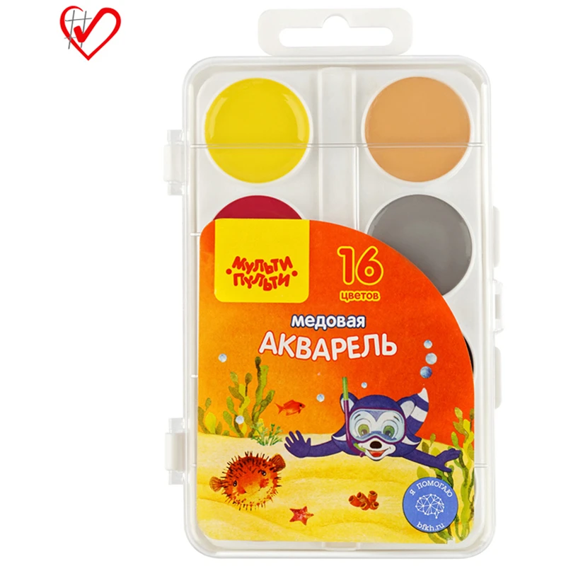Acuarelă 16 cul. cu Miere MULTI PULTI