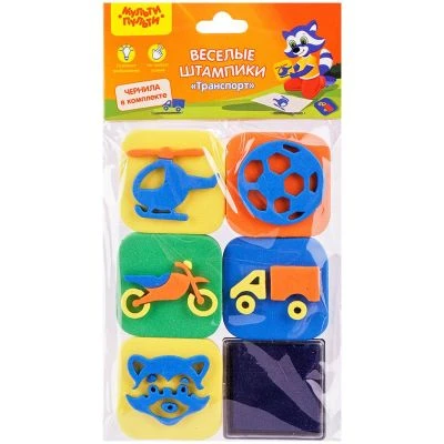 Stampilute EVA "Transport", set 5 buc. MULTI PULTI