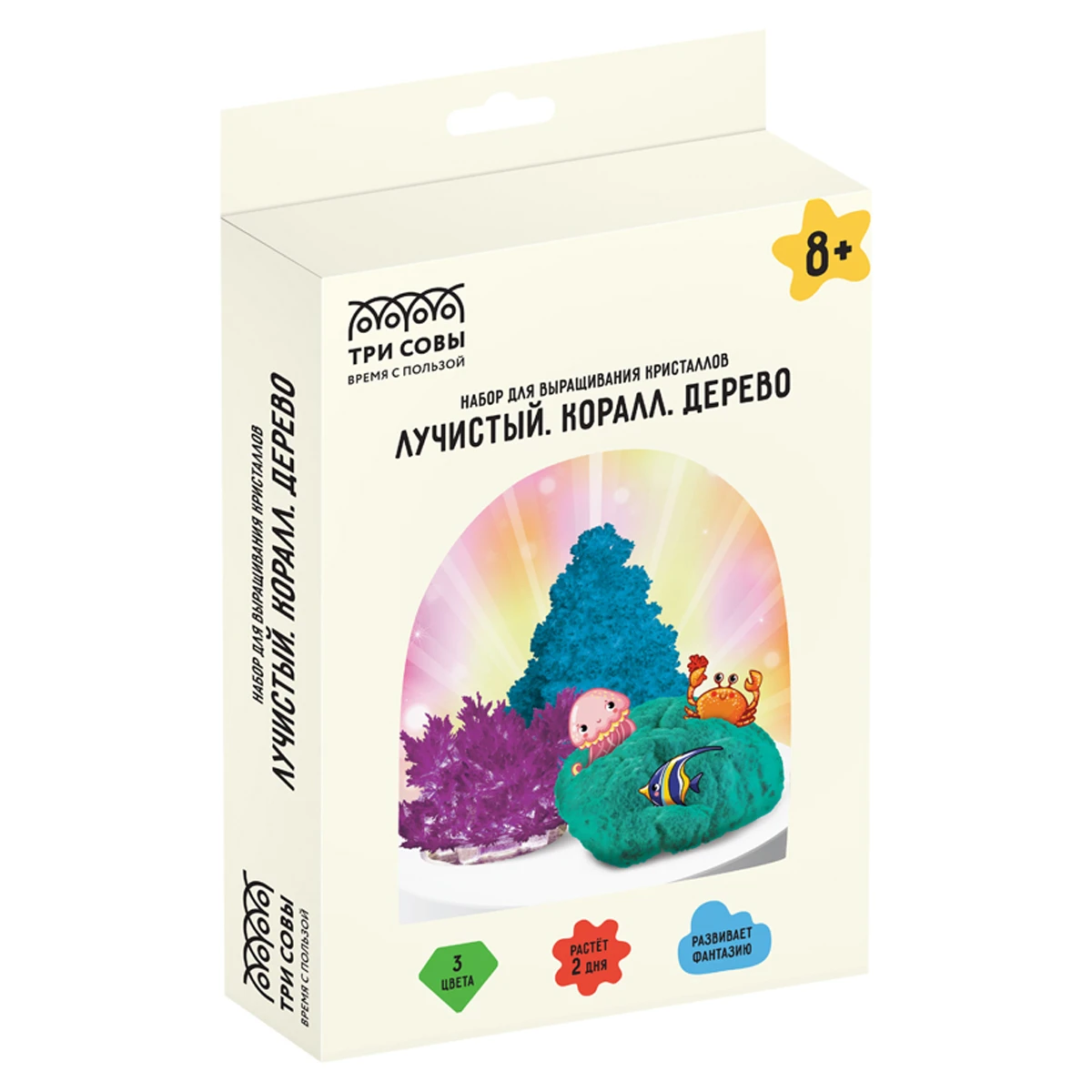 Set de crescut cristale 3in1"Corall"  ТРИ СОВЫ
