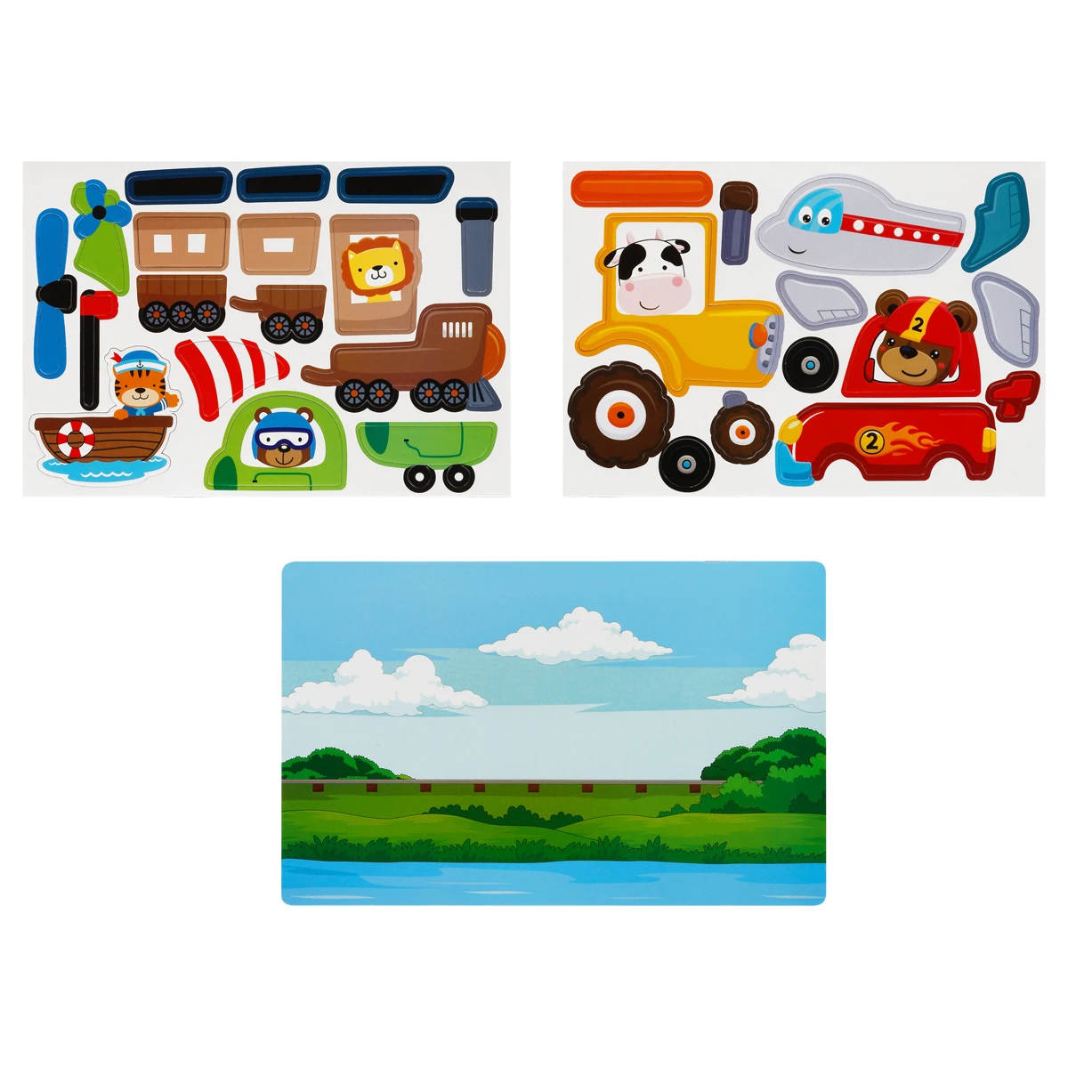 Joc educativ cu magneti "Transport" 31el. ТРИ СОВЫ