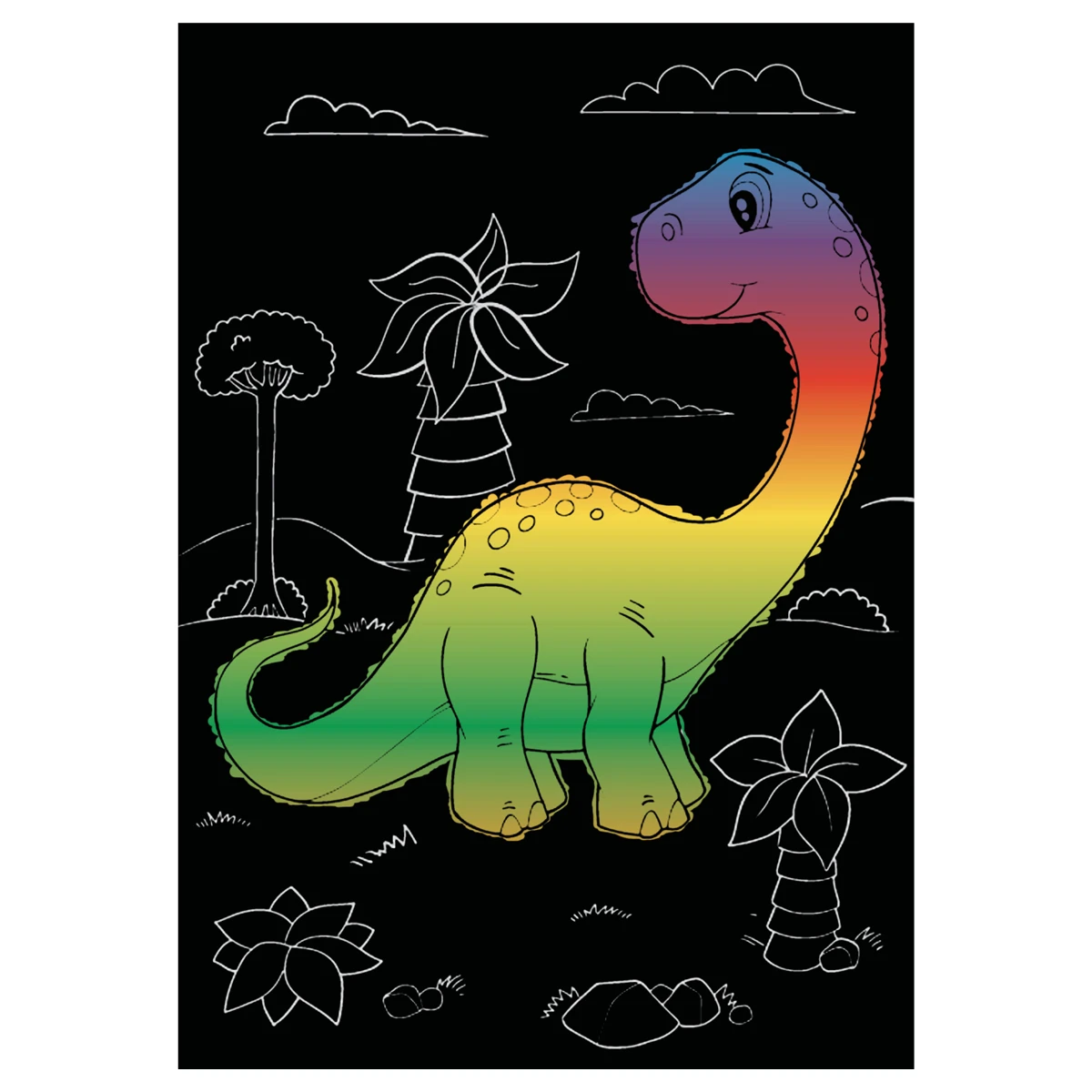 Gravura "Dinozauri", 2 buc. A5 , MULTI PULTI