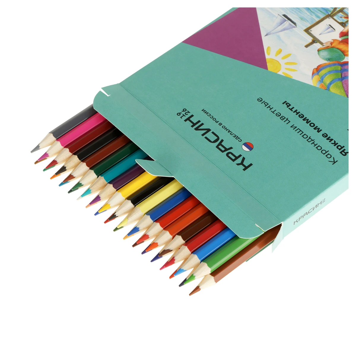 Creione colorate 36 cul. hexagonale, KRASIN