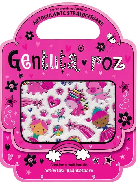 Gentuta roz Carte de activitati cu autocolante